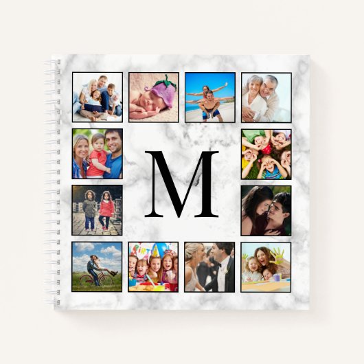 Carnet White Marble Stone Pattern (Devant)