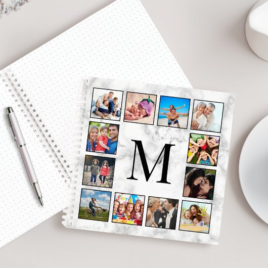 Carnet White Marble Stone Pattern