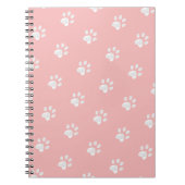 Carnet White Paws on Rose Gold (Devant)