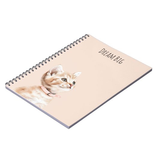 Carnet White Peach Cat (Côté gauche)