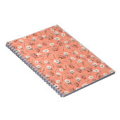 Carnet White Poppies on Vibrant Red Cover (Côté Droit)