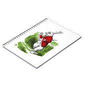 Carnet White Rabbit looking at watch. Illustration (Côté gauche)