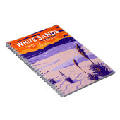 Carnet White Sands National Park Nouveau Mexique Vintage (Côté Droit)