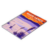Carnet White Sands National Park Nouveau Mexique Vintage (Côté gauche)