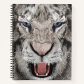 Carnet White Tiger Head  (Devant)