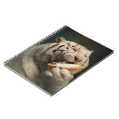 Carnet White Tiger Pie Notes – Elegant Notebook (Côté gauche)