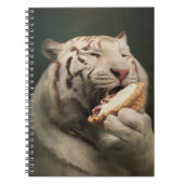 Carnet White Tiger Pie Notes – Elegant Notebook (Devant)