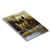 Carnet Whitetail Deer Doe dans la forêt d'automne (Côté Droit)