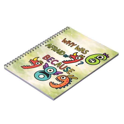 Carnet Why Was 7 Afraid Funny Math Notebook for Kids (Côté gauche)