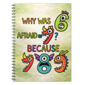 Carnet Why Was 7 Afraid Funny Math Notebook for Kids (Devant)