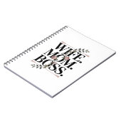 Carnet Wife. Mom. Boss. (Côté gauche)