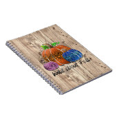 Carnet Wild About Fall Empreintes de léopard Citrouilles (Côté Droit)