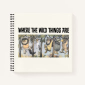 Carnet Wild Things and Max Swinging From Trees (Devant)