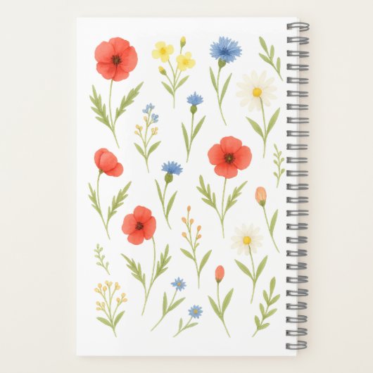 Carnet Wildflower Watercolor Softcover Notebook (Verso)