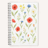 Carnet Wildflower Watercolor Softcover Notebook (Recto)