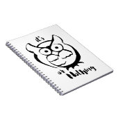 Carnet Wildly Punny — Owl or Nothing Minimalist Owl Art (Côté Droit)