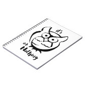 Carnet Wildly Punny — Owl or Nothing Minimalist Owl Art (Côté gauche)