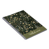 Carnet Wilhelmina Dark Daisy Floral (Côté Droit)