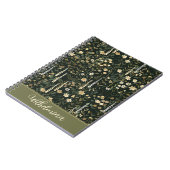 Carnet Wilhelmina Dark Daisy Floral (Côté gauche)