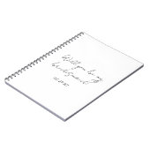 Carnet Will You Be My Bridesmaid Custom Cursive (Côté gauche)