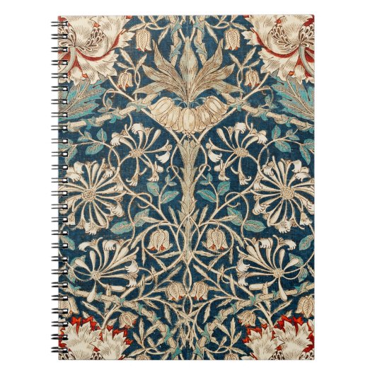 Carnet William Morris Antique Floral Chèvrefeuille (Devant)