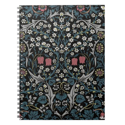 Carnet William Morris Blackthorn Floral Art Nouveau (Devant)