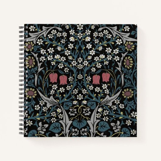 Carnet William Morris Blackthorn Floral Art Nouveau (Devant)
