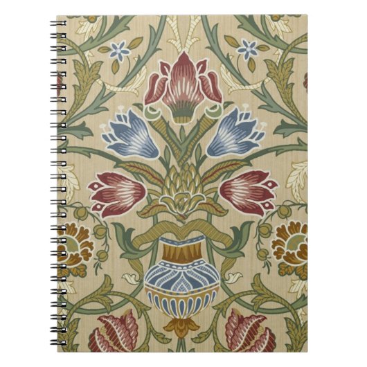Carnet William Morris Brocade Motif de fond d'écran flora (Devant)