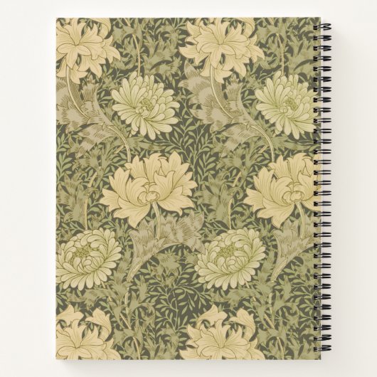 Carnet William Morris Chrysanthemum Fleur d'âge (Dos)