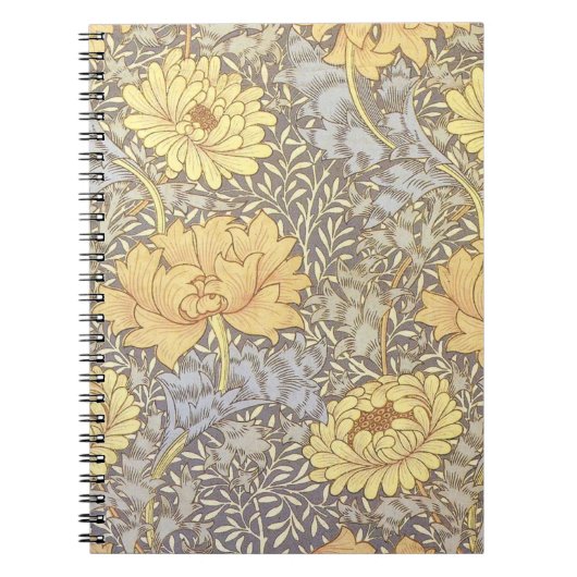 Carnet William Morris Chrysanthemum Fleurs maman (Devant)