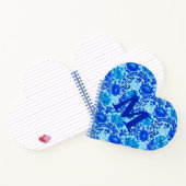 Carnet William Morris Chrysanthemums Nuances de Denim Blu (Intérieur)