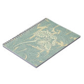 Carnet William Morris Classique Tulipe Bleu Floral (Côté gauche)