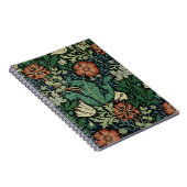 Carnet William Morris Compton Floral Art Nouveau Motif (Côté Droit)