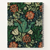 Carnet William Morris Compton Floral Art Nouveau Motif (Dos)