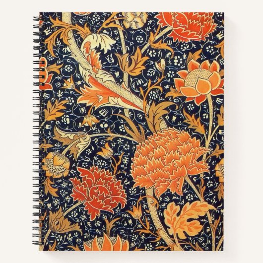 Carnet William Morris Cray Floral Art Nouveau Motif (Devant)