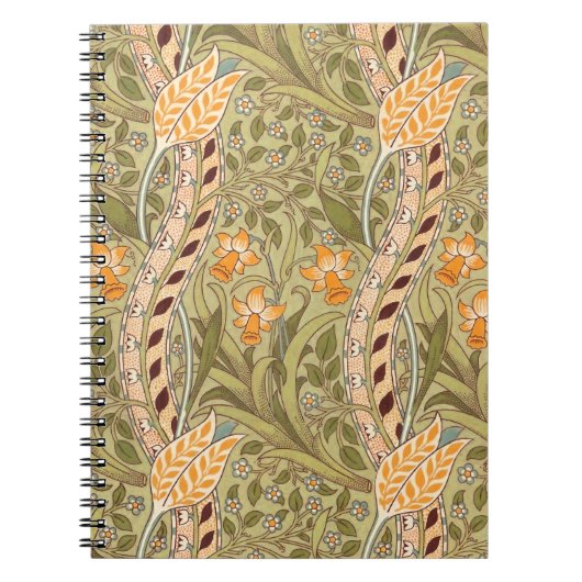 Carnet William Morris Daffodil Garden Flower Classic Bota (Devant)