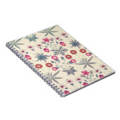 Carnet William Morris Daisy Motif floral Orange rouge (Côté Droit)