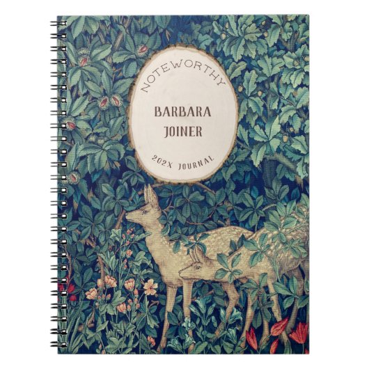 Carnet William Morris Deer & Cabine Bienvenue (Devant)