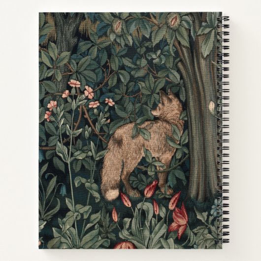 Carnet William Morris Faune sauvage Fox (Dos)