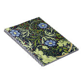 Carnet William Morris Fleur d'antiquité aux algues marine (Côté Droit)