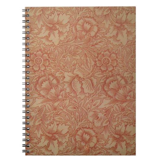 Carnet William Morris Fleur de pavot rose Floral (Devant)