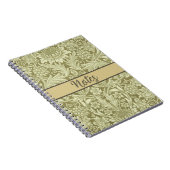 Carnet William Morris Fleur verte tournesol (Côté Droit)