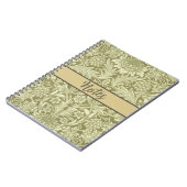 Carnet William Morris Fleur verte tournesol (Côté gauche)