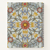 Carnet William Morris Floral Circle Flower Illustration (Dos)