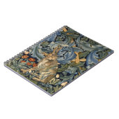 Carnet William Morris Forest Rabbit Floral Art (Côté gauche)