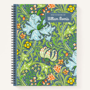 Carnet William Morris Golden Lily 1899 CC1228 Sketchbook