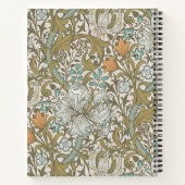 Carnet William Morris Golden Lily Blue Gold Classic (Dos)