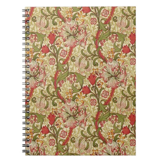 Carnet William Morris Golden Lily modèle floral (Devant)