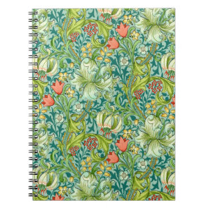 Carnet William Morris Golden Lily Vintage Floral Design