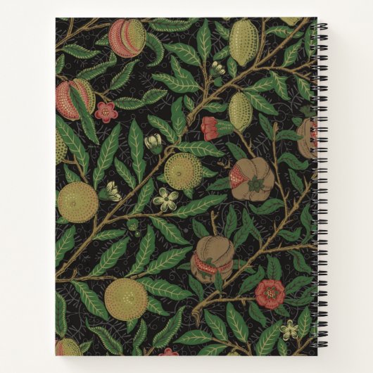 Carnet William Morris grenade classique fruits (Dos)